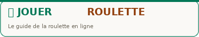 Jouer Roulette